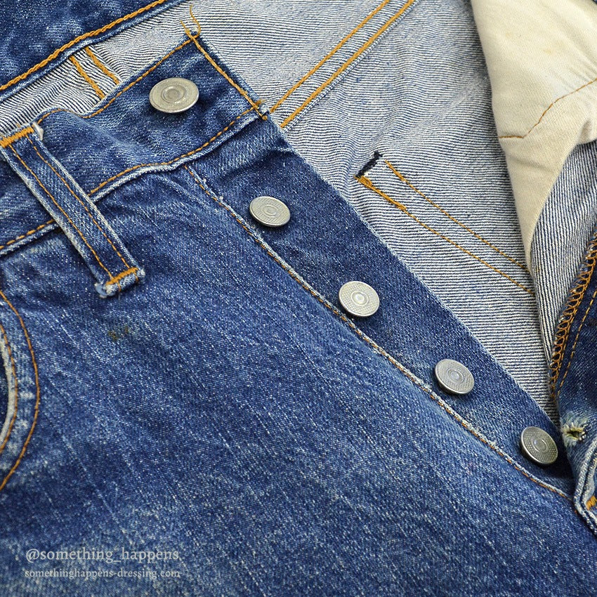 1960's SEARS INDIGO DENIM PANTS...W31/L30