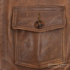 1930's HORSEHIDE BROWN LEATHER COSSACK JACKET ...