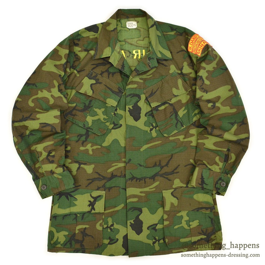 1960's USAF ERDL OKINAWA EMBROIDERY JUNGLE FATIGUE JACKET... ML