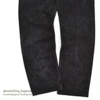 1990's Levi's 501 BLACK DENIM PANTS Made in USA SMOKY FADED... W34/L32