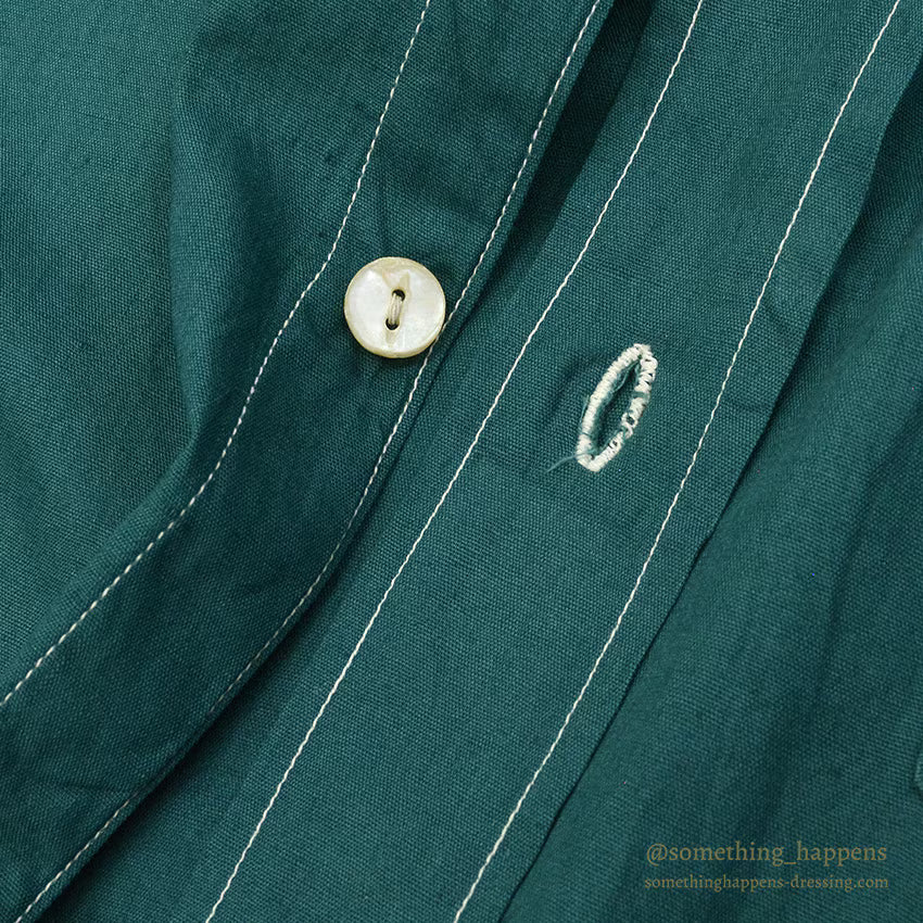 1930's~ DEADSTOCK COLOR PLAIN SHIRT...