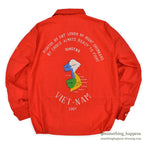 1960s DEADSTOCK VIETNAM SOUVENIR JACKET (Vietnamese souvenir jacket) 1968 Red...