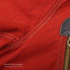1950's~ HERCULES RED COVERALL BLANKET LINING MODIFIED...
