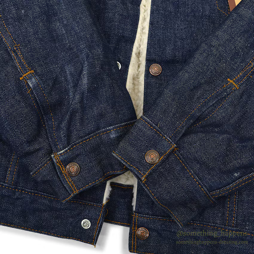 1970's DEADSTOCK Levi's 70605-0217 DENIM BOA JACKET... 44