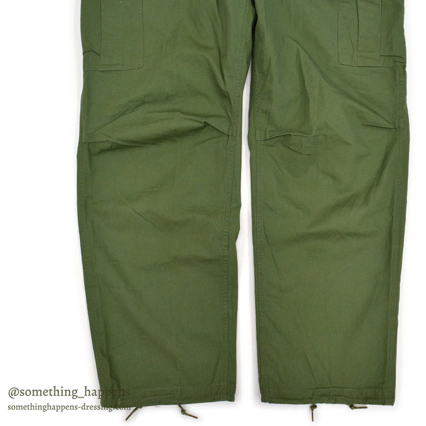 1960's DEADSTOCK U.S.ARMY JUNGLE FATIGUE PANTS / 3RD NON-RIP ... L-R