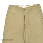 1950's U.S.ARMY TROUSERS, COTTON, KHAKI 1945 ... W34/L29