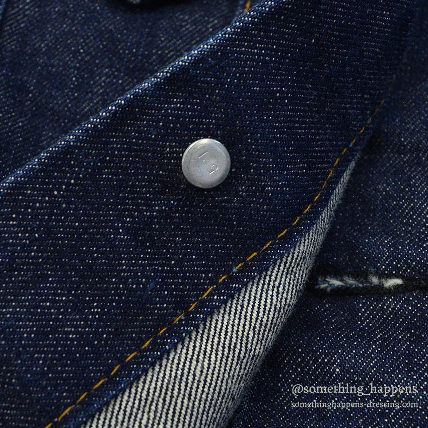 1960's~ LEVI'S 70505-0217 BIGE POW MIA EMBROIDERED DENIM JACKET / SPECIAL...
