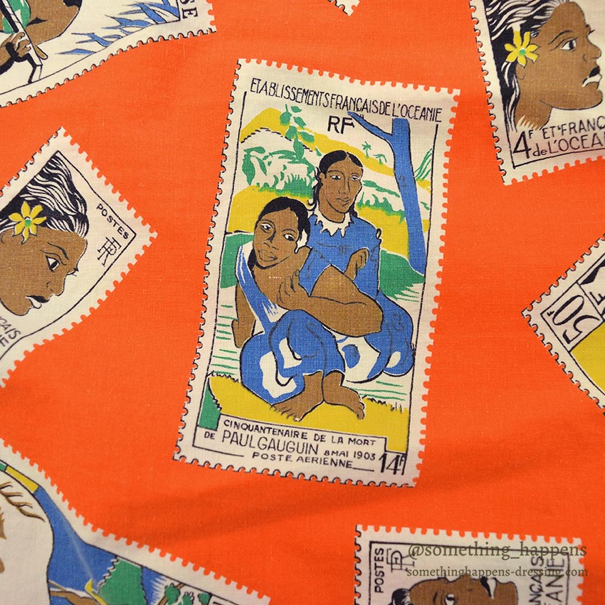1950's~ PAUL GAUGUIN ART PRINT ALL COTTON S/S SHIRT ...