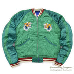 1950's DEADSTOCK JAPAN SOUVENIR JACKET スカジャン 顔虎 / 鳥居 TTSジッパー ...