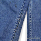 1940's U.S.NAVY BLEACHED DENIM TROUSERS / METAL BUTTON ... Fits W30