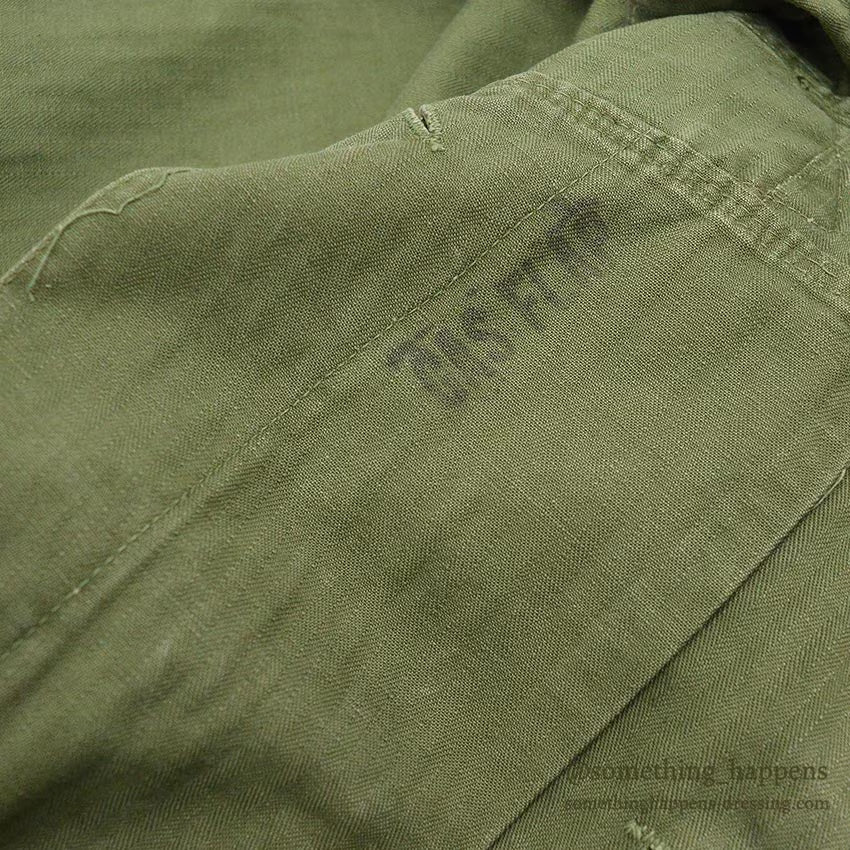 1940's BRITISH ARMY WW2 WAR AID HBT JACKET / US MADE...