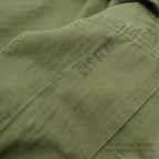 1940's BRITISH ARMY WW2 WAR AID HBT JACKET / US MADE...