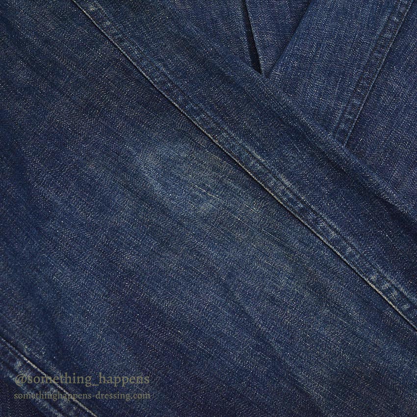 1940's CARTER'S WW2 DENIM COVERALL / TWO-POCKET, DARK...