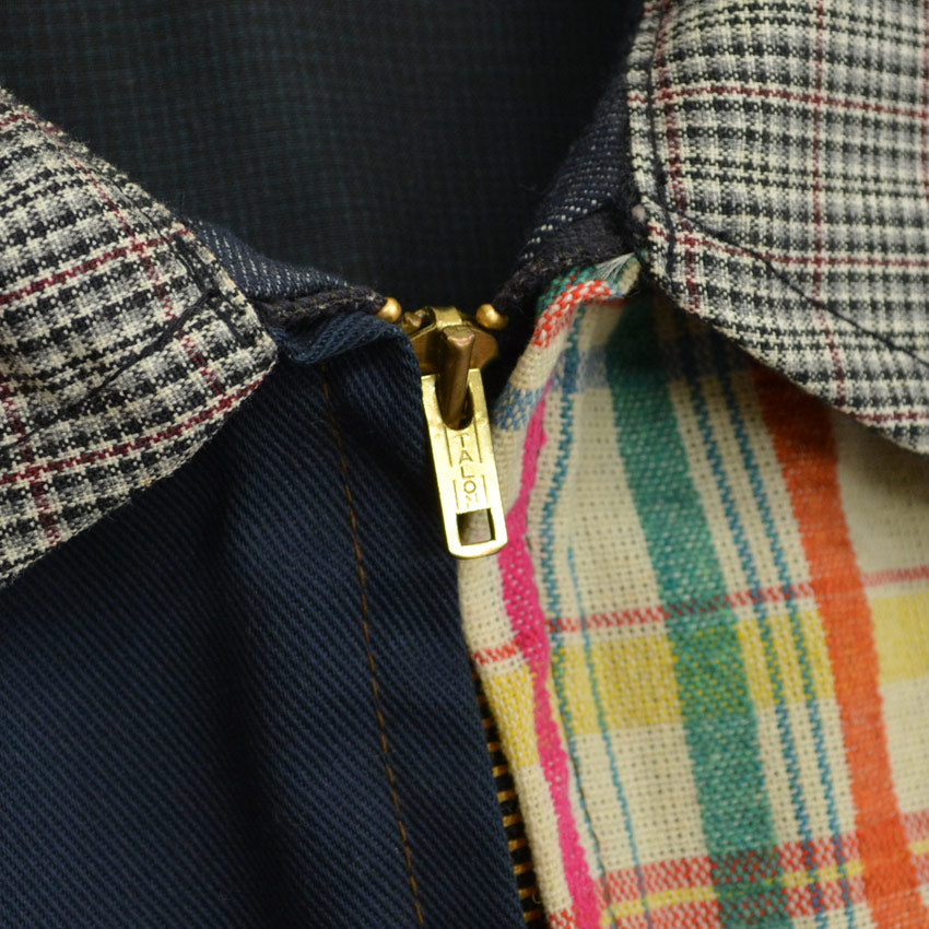 60's~ Crazy Pattern Zip up Jacket...