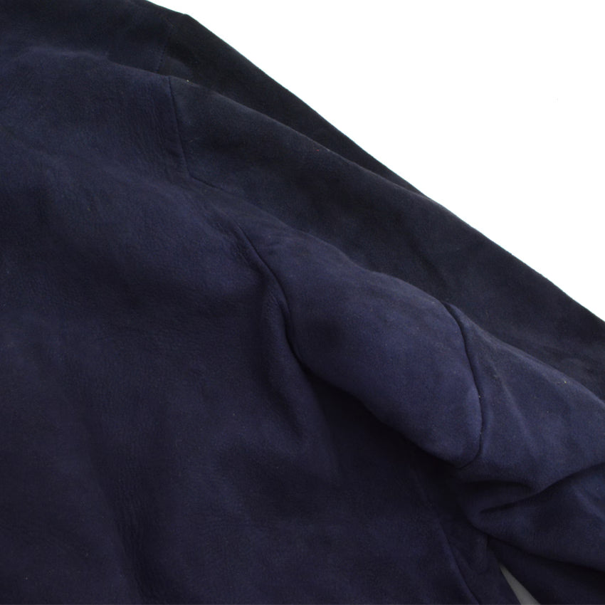 50's 'Monarch' Blue Nubuck Leather Jacket...