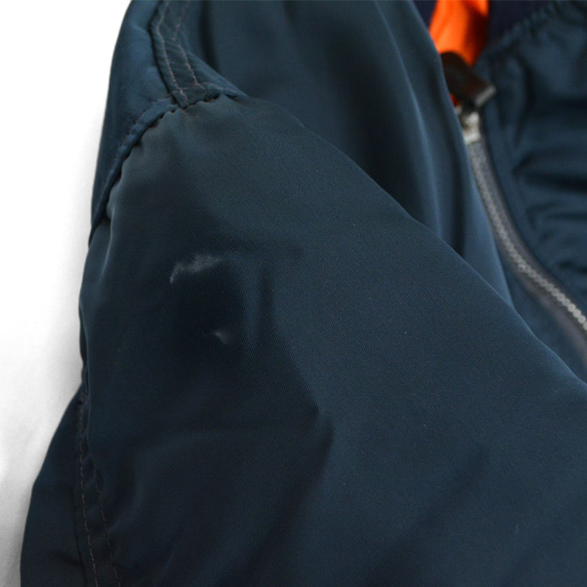90's Deadstock Alpha MA-1 Flight Jacket Navy ... SMALL