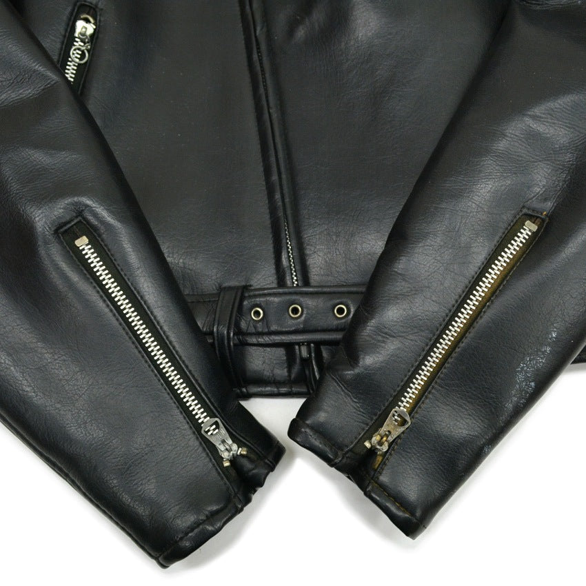 50's Vinyl Leather Two Star Double riders Jacket... 40