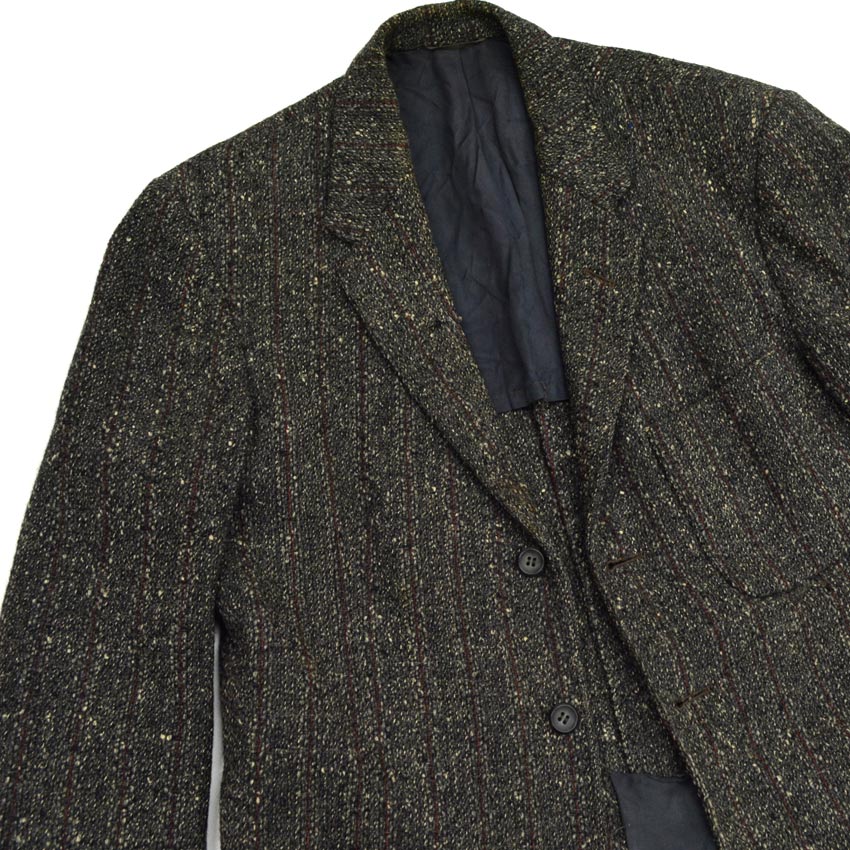 1950s University Town Salt and Pepper Wool Tailored Jacket...