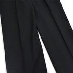 40's~ Black wool work trousers...W32×L32