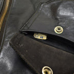 50's Genuine Horsehide FRONT QUARTERS Horsehide Double Riders Jacket... 40