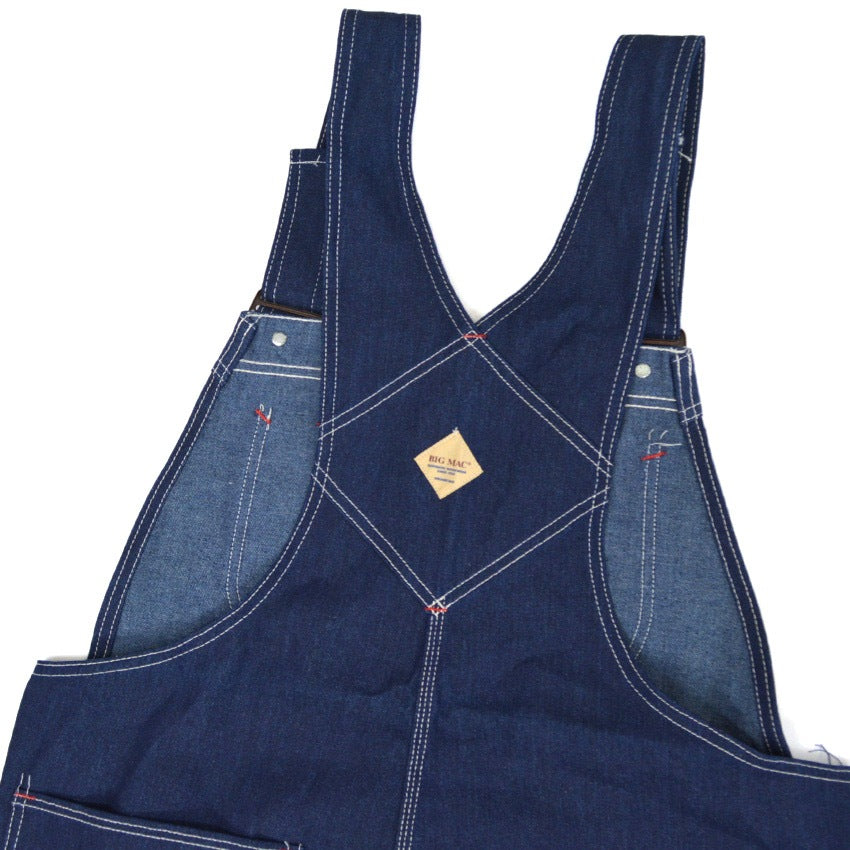 ~90's Deadstock BIGMAC Double Knee Denim Overalls with Apron ...36x34