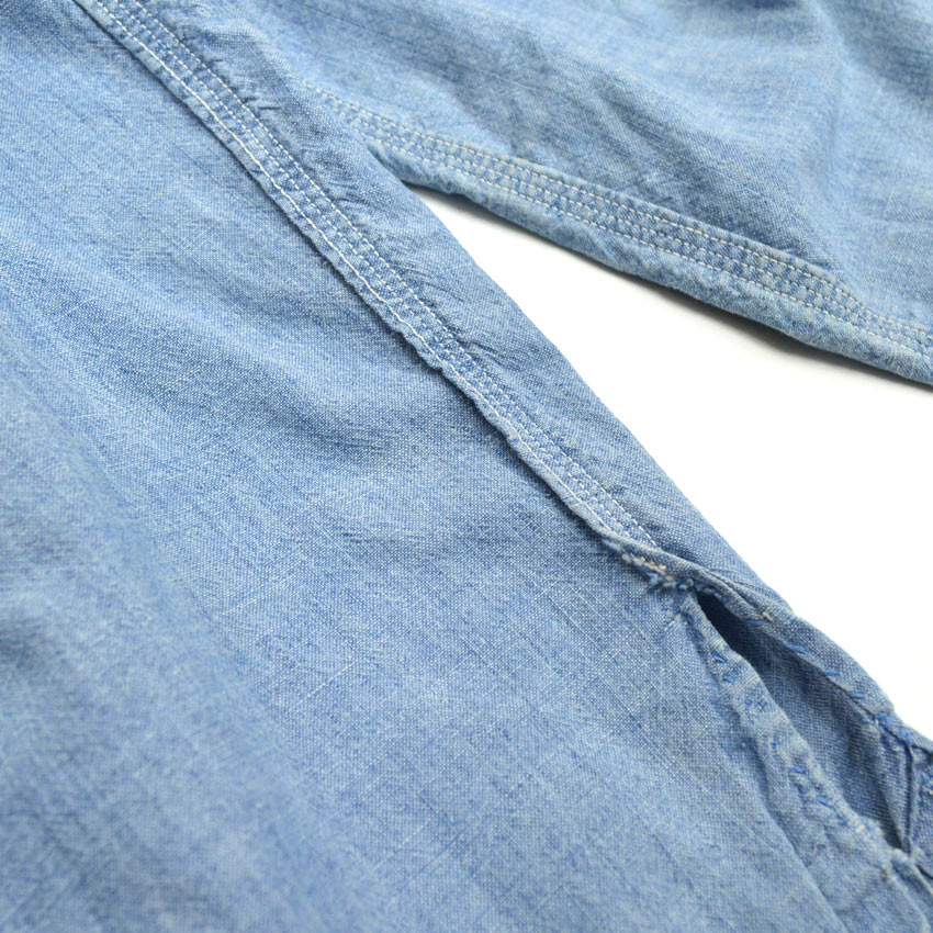 50's BIGMAC PENNEY'S Italian Collar Chambray Shirts...