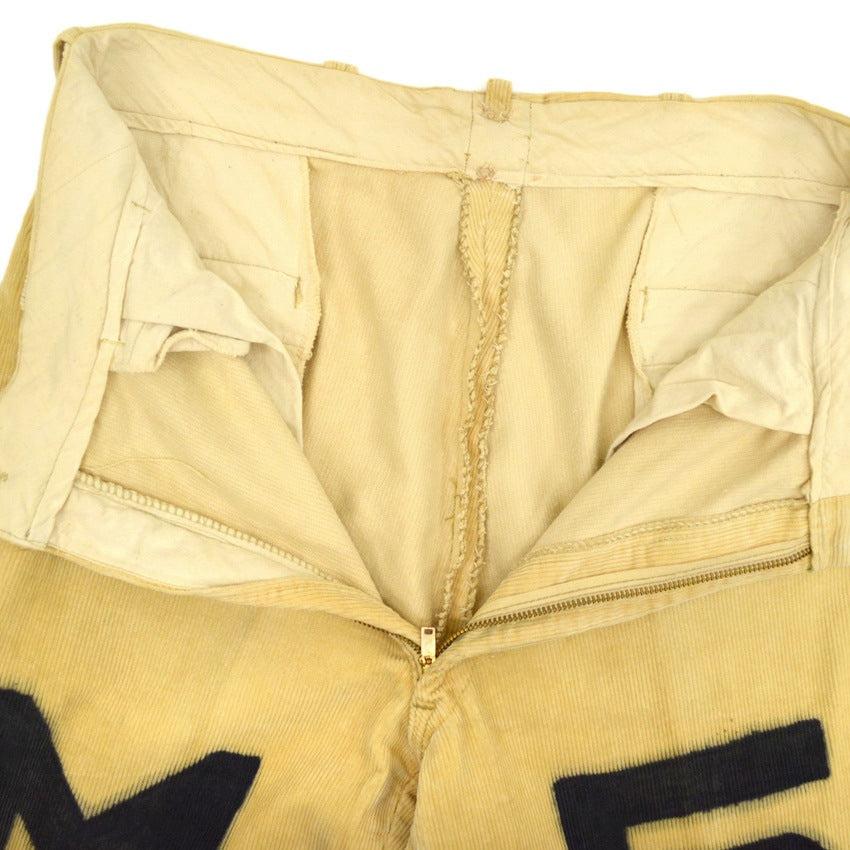1950's PURDUE UNIVERSITY SENIOR CORDS HAND PAINT... W34 L31