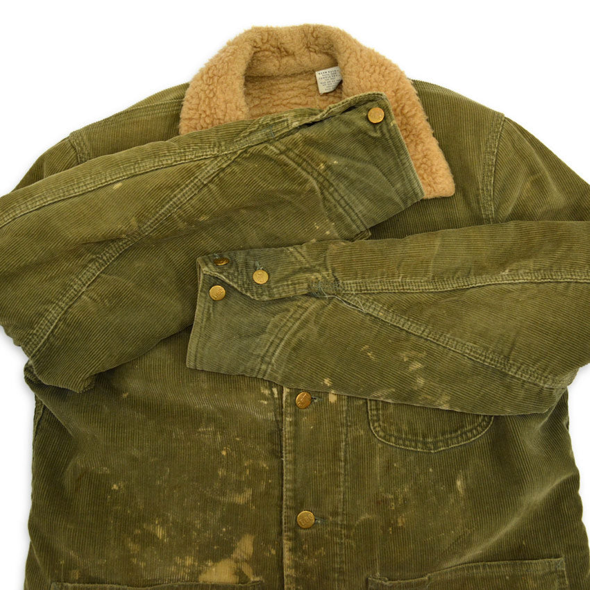 1970's Lee Green Corduroy Boa Lining Coverall...