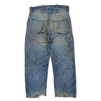 1930's Montgomery Ward Buckle Back Denim Pants... W32 L29.5