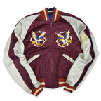 1950s Korea Map Souvenir Jacket (Sukajan) with Tiger, Dragon, and Eagle design, TTS zipper...