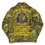 1960's~ USMC VIETNAM WAR EMBROIDERY TOUR JACKET...
