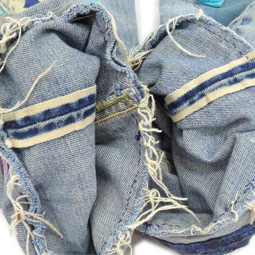 1960's Lee 101-Z HIPPIE ART PATCHWORK DENIM PANTS... W32 L30