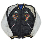 ~1950s JAPAN SOUVENIR JACKET (Sukajan) - Eagle & Tiger design, Cherry zipper...