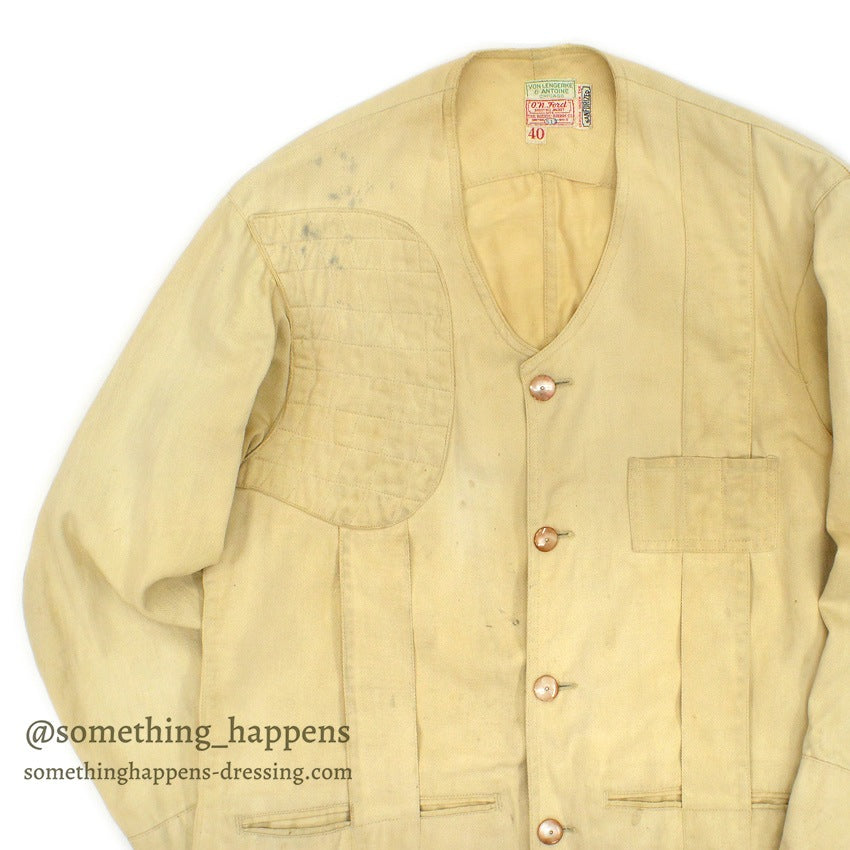 1930's O.N.FORD VON LENGERKE & ANTOINE NORFOLK STYLE SHOOTING JACKET ... 40