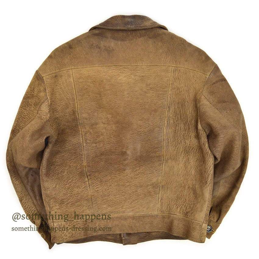 〜1970's BROWN LEATHER JACKET ...