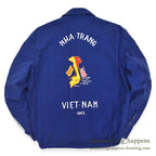 1960s Vietnam Souvenir Jacket (Vietnamese style) 1965. Blue...