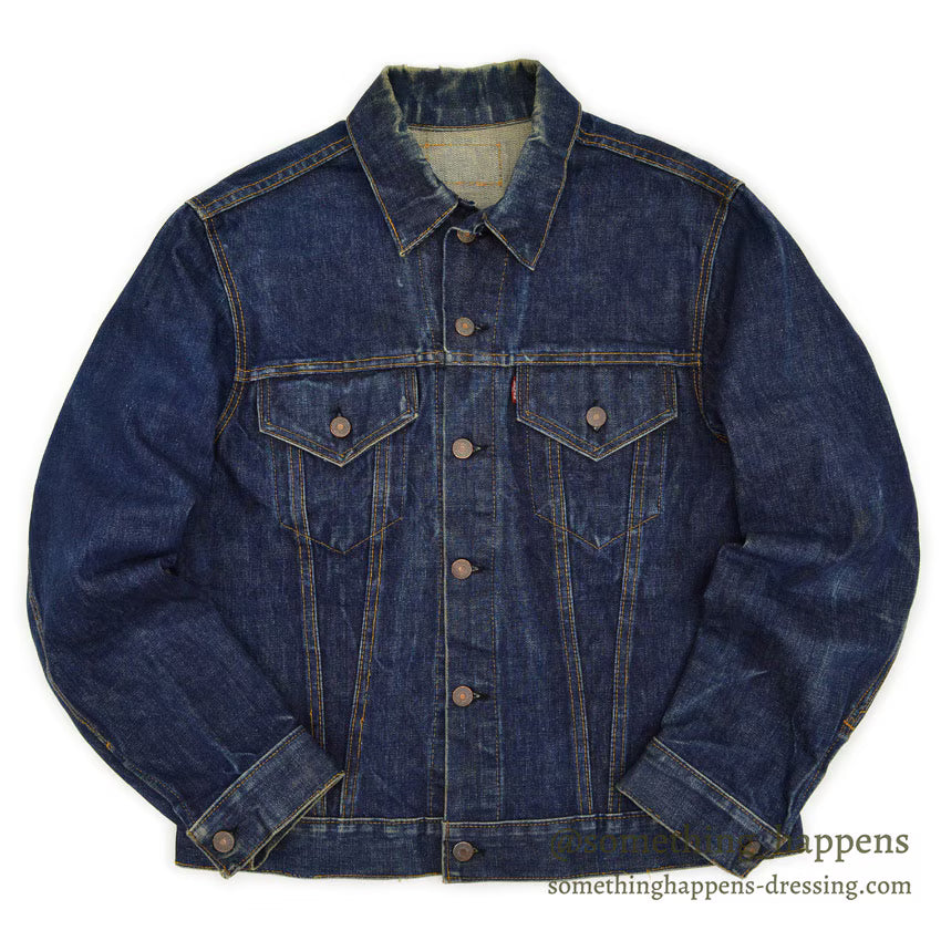 1960's LEVI'S 70505 BIG-E DENIM JACKET DARK ... Fits like 44