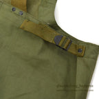 1940's USNAVY WW2 RAIN BIB OVERALL STENCIL... MEDIUM