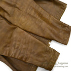 1960's HARLEY DAVIDSON CAFE RACER LEATHER JACKET BROWN...