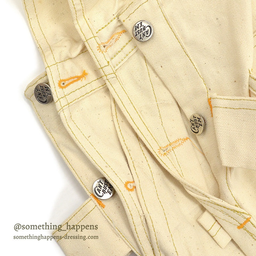 1940's~ DEADSTOCK CAN'T BUST'EM DOUBLE KNEE OVERALL ... W42/L30