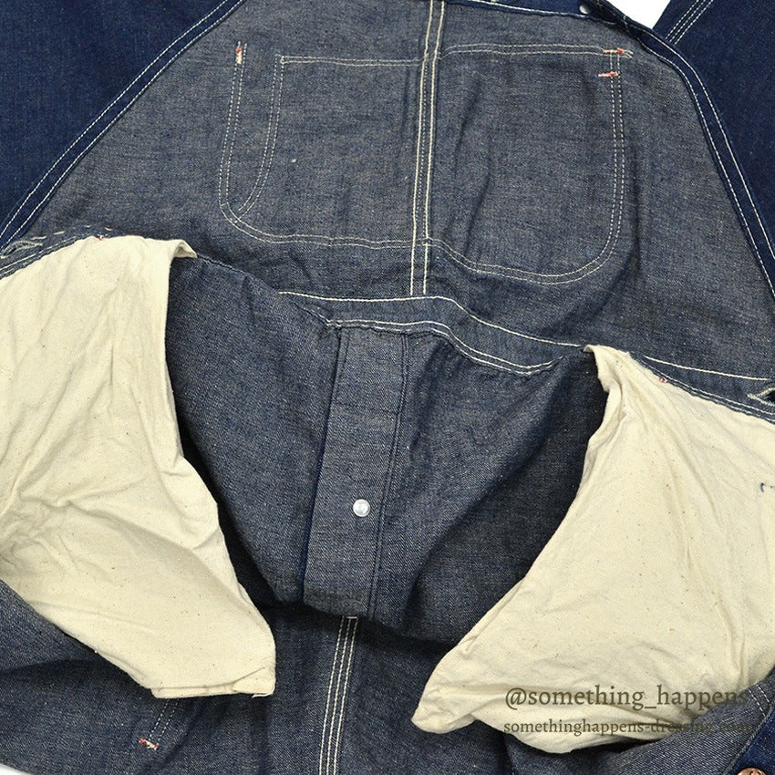 1950's BIGMAC PENNEY'S DENIM OVERALL DARK... W42/L27