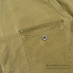 ~1940's METAL BUTTON TWO POCKETS HBT JACKET...