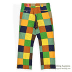 1970's DARIEN SPORT SHOP INDIA MADRAS CRAZY PATCHWORK PANTS... W34/L29