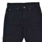 1980's DEADSTOCK Levi's 508 BLACK DENIM PANTS... W34/L34