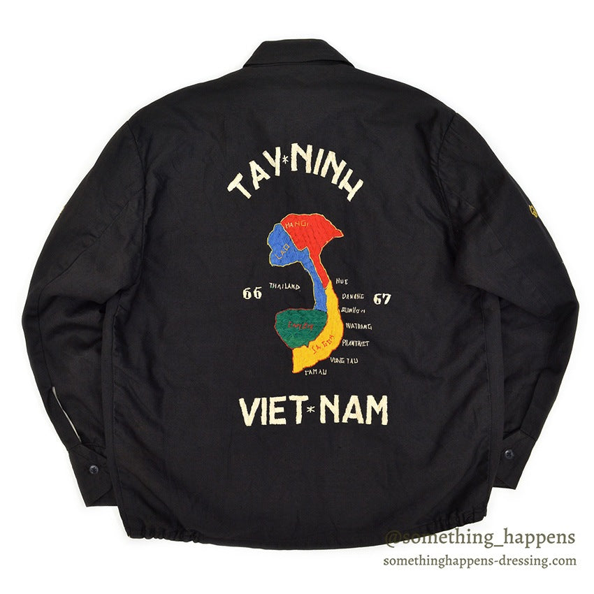 1960s VIETNAM SOUVENIR JACKET (Vietnamese souvenir jacket) 196th LIB...