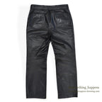1970's~ SCULLY BLACK LEATHER PANTS...W33/L29
