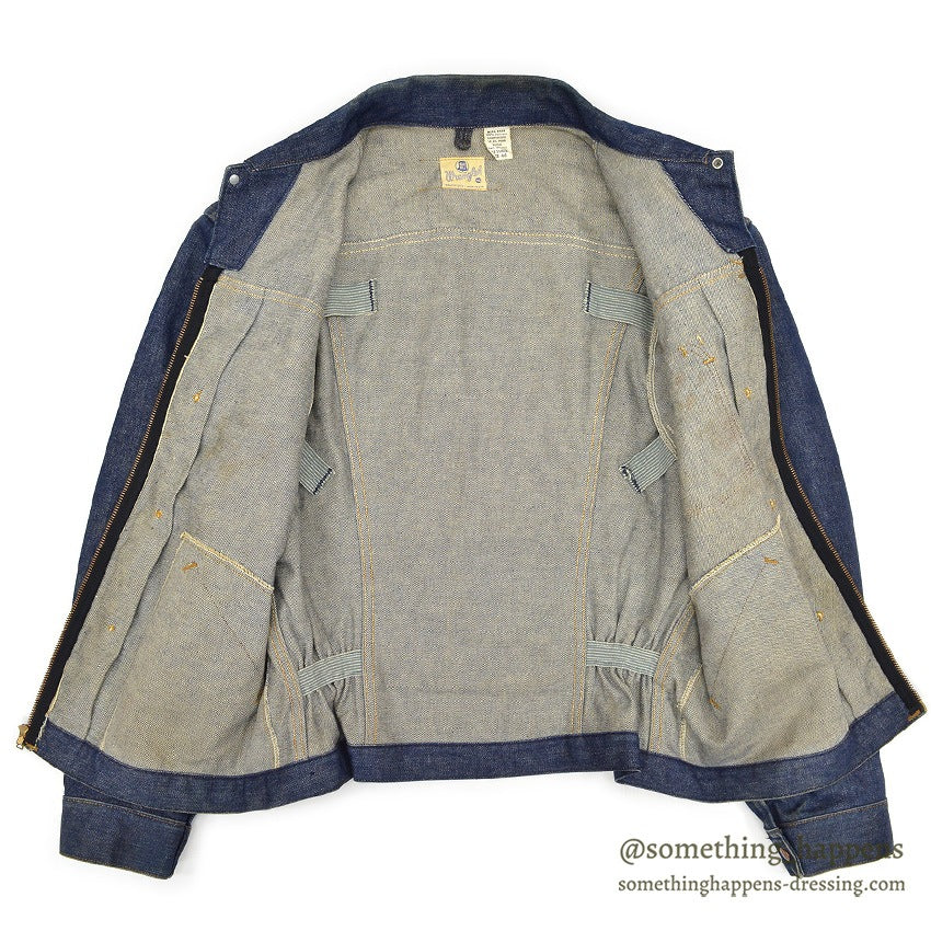 1960's WRANGLER 11MJZ DENIM JACKET NON WASH... 46