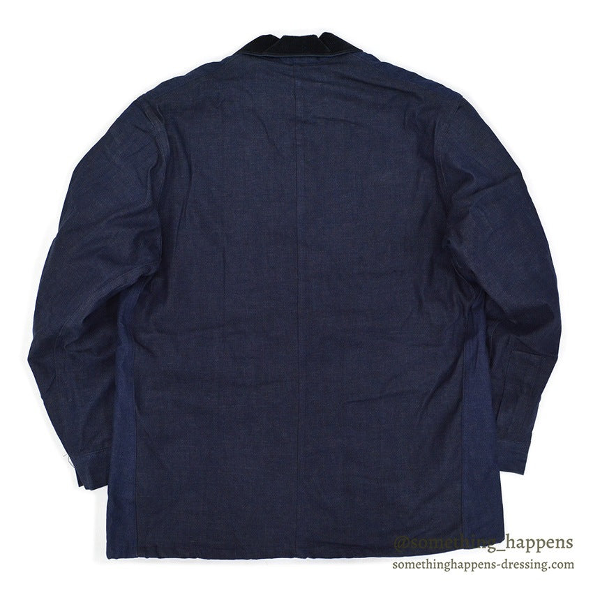 ~1960's DEADSTOCK UNKNOWN DENIM COVERALL BLANKET TWO TONE ... 42