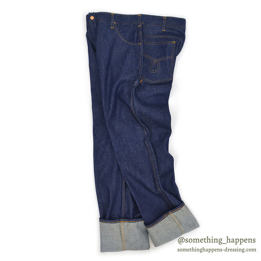 1960's DEADSTOCK KEY WORK CLOTHING DENIM PAINTER PANTS... W36/L34