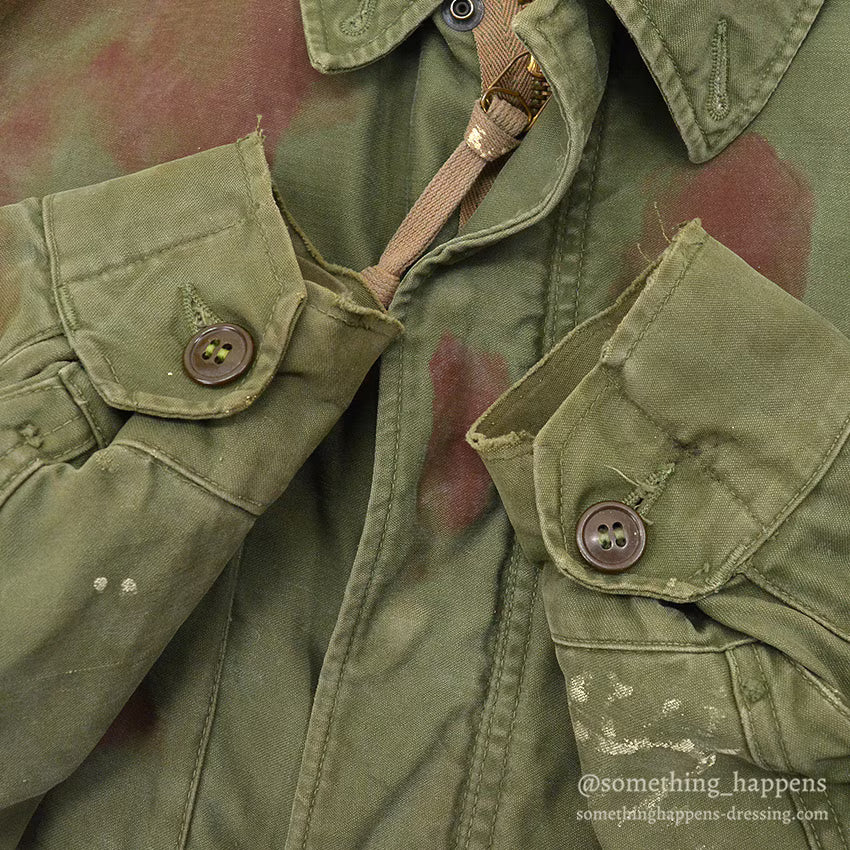 1950's USARMY M-51 HAND PAINTED CAMO FIELD JACKET... MR